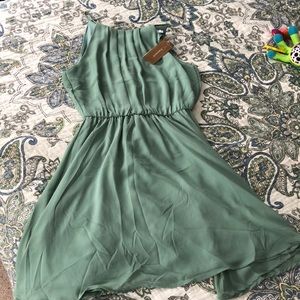 Francesca’s sage green dress NWT